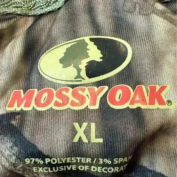 Mossy Oak Thermal Shirt Adult Size XL Green Long Sleeve Hunting Outdoors Mens - Picture 3 of 4